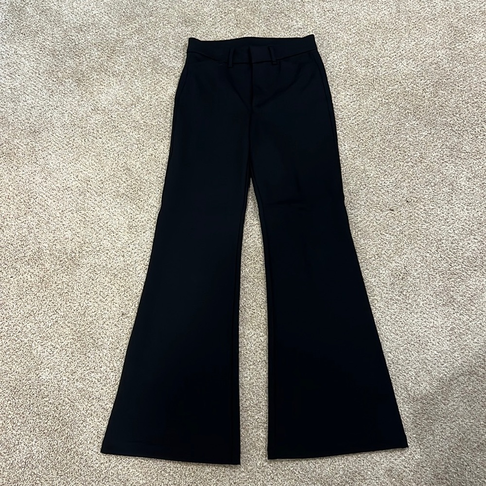 Old Navy Black pants, flare trouser, high waisted, size 4, never worn